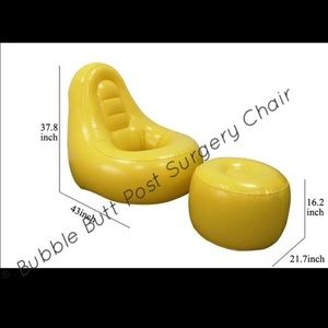 BBL Brazilian butt lift surgery recovery chair and ottoman